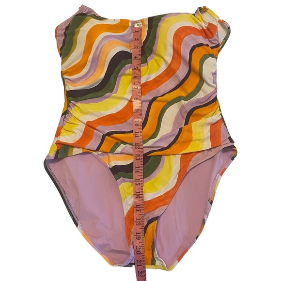 NWOT..Anne Cole Multicolor One Piece Bathing Suit Ladies Size 14 - Picture 9 of 11